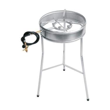 Imagem de Fogareiro Tripé para Camping Fogareiro 60cm com Borda 34cm Alta Pressão Papaléguas