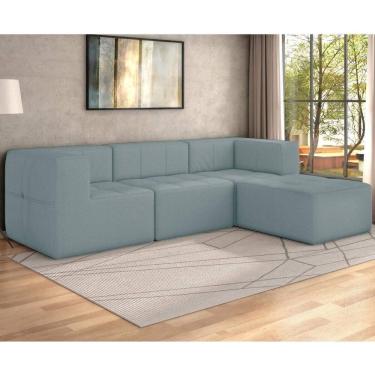 Imagem de Sofá Modulado na Caixa 4 Lugares 231cm Espuma D33 Multimóveis CR45360