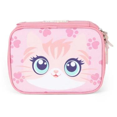 Imagem de Estojo Grande Box 100 Pens Bolsinha Porta Lapis Up4you Gato-Feminino