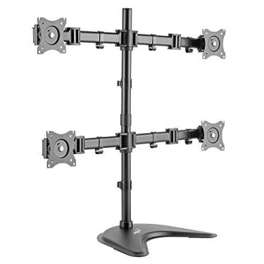 Imagem de ELG T160ND4 - Suporte Ergonômico Articulado de Mesa para 4 Monitores de 15" A 27" com Capacidade de 8kg por Tela