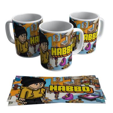 Imagem de Caneca Jogo Habbo Hotel Game Geek Gamer Pc
