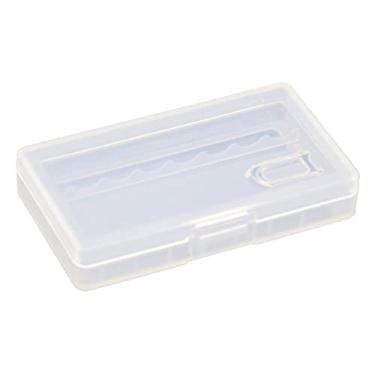 Imagem de Estojo de armazenamento de bateria com capacidade para 8 pilhas AAA prático organizador de cor clara portátil durável à de poeira de