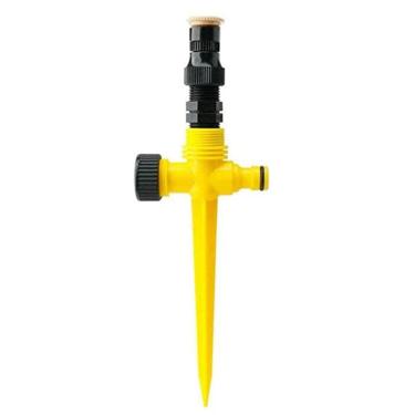 Imagem de Irrigador de grama, sistema de irrigação automática de rotação de 360°, irrigador de gramado de jardim, aspersor de gramado de pátio, ângulo ajustável, para gramados de jardim ao ar livre,