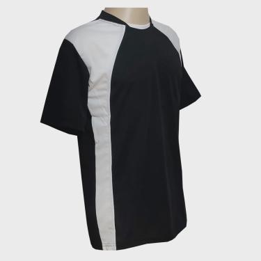 Imagem de Uniforme 20 + 1 Camisa Preto/Branco, Calção Branco e Goleiro