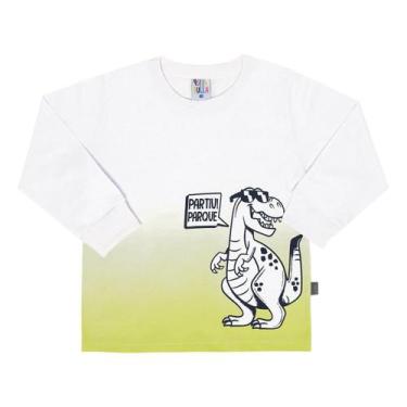 Imagem de Camiseta Manga Longa Branco - Primeiros Passos - Meia Malha - Pulla Bu