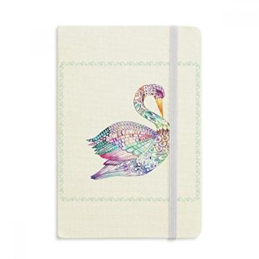 Imagem de Caderno de aquarela colorido em tecido com capa dura e diário clássico