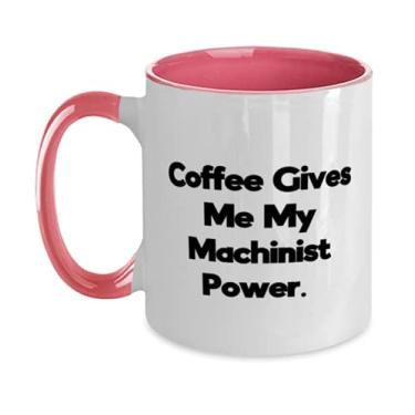 Imagem de Perfect Machinist, Coffee Give Me My Machinist Power, caneca perfeita de 325 ml para homens e mulheres da Boss