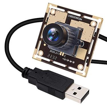 Imagem de ELP Câmera USB 5 Megapixels com Lente Grande Angular de 2,1 mm e Resolução de Vídeo 2592x1944 HD para Visão Industrial e Máquina