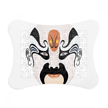 Imagem de Moldura de quebra-cabeça, cabeça de ópera de Pequim, o órfão do cao, decoração de quadros, ornamento de quebra-cabeça