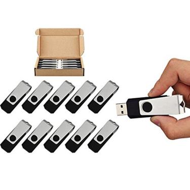 Imagem de Memory Stick de 8 GB Flash Drive (10 unidades, preto)