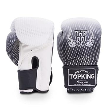 Imagem de Luvas de couro respirável Super Star Top King Luvas de boxe Muay Thai para treinamento ou sparring - 227 g, 283 g, 340 g, 396 g, 473 g