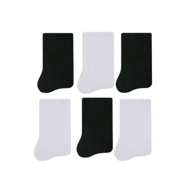 Imagem de 6 Pares De Meias Feminina Selene Anatômicas Cano Médio Sem Punho, Únic