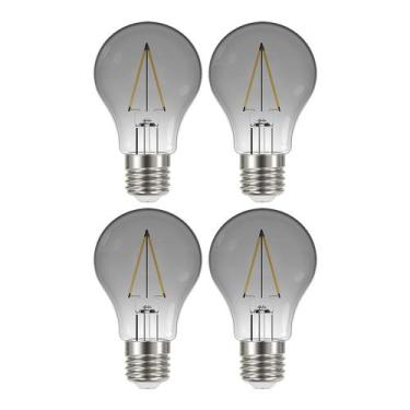 Imagem de Lâmpada Led Fumê Kit 4 unid. 30W Iluminação Decorativa Vintage Retrô B