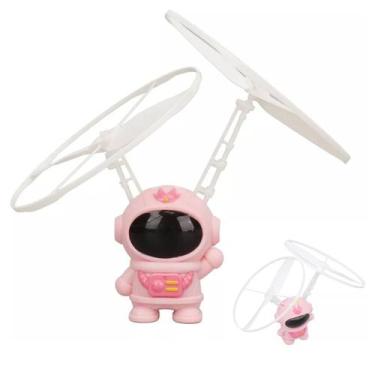 Imagem de Mini Drone Astronauta Voador Helice Boomerang LED USB Bateria Recarreg
