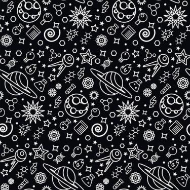 Imagem de Papel De Parede Adesivo Planetas Astronomia Preto Quarto  2.5m - DELIQ