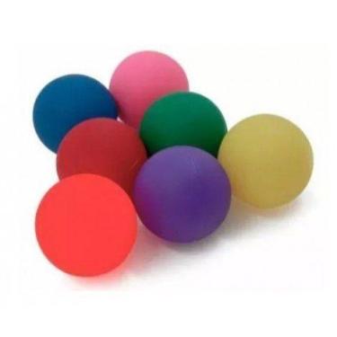 Imagem de Bola Lisa Exercitadora Fisioterapia Bolinha Mão - 12 pçs - J. PET
