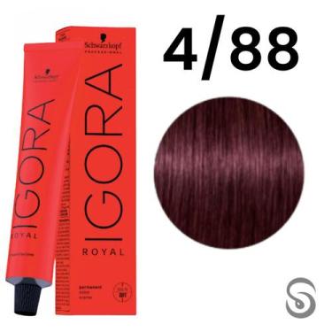 Imagem de Schwarzkopf Igora Royal Coloração 4/88 Castanho Médio Vermelho Extra  