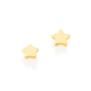 Imagem de Brinco estrela folheado a ouro 18k/522927 - Rommanel