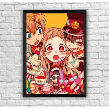 Imagem de Quadro Jibaku Shounen Toilet-bound Hanako-kun com Moldura E Acetato Ta