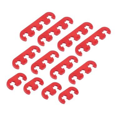 Imagem de Hihaha 12 peças 7 mm 8 mm 8,5 mm 8,8 mm separadores de vela de ignição de motor de carro separadores de fio de ignição suporte vermelho durável material