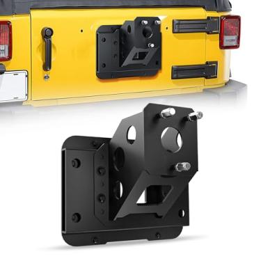 Imagem de XOOKUN Transportador de pneu sobressalente grande para Jeep Wrangler JK JKU 2007-2018