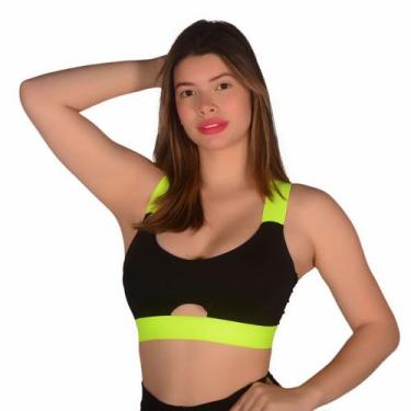 Imagem de Top fitnes esportivo poliamida - Amor e delícia, Laranja neon, G