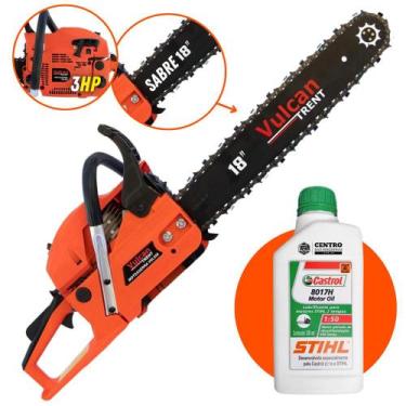 Imagem de Motosserra Vulcan VSL550 2T 55CC 3HP Sabre PTA Rolante 18" COR. 3/8 x 