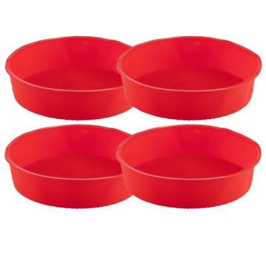 Imagem de Kit 4 Formas Redonda de Silicone Sortida Bolos Sobremesa - QUALITY HOU