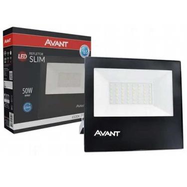 Imagem de Refletor Led 50W Bivolt Branco Branco Frio 6500k Avant