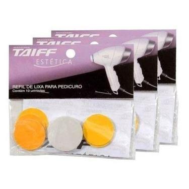 Imagem de Kit Com 3 Refil De Lixa Para Pedicuro Soft Feet Taiff