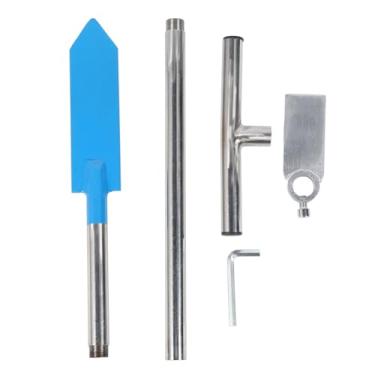 Imagem de Ferramenta de Plantio de Barra Dibble de Aço Inoxidável, Alça Em T, Ferramenta Semeadora de Planta Manual Ajustável, Conjuntos Tradicionais para Uso Ao Ar Livre