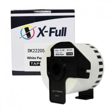 Imagem de Etiqueta compatível DK-2205 - 62mmX30,4m Preto/Branco - xfull