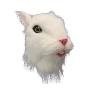 Imagem de Colaxi Máscara de cabeça de mouse novidade máscara animal de látex realista para festa de aniversário carnaval