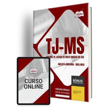 Imagem de Apostila TJ-MS 2024 - Analista Judiciário - Área Meio - Apostilas Opçã