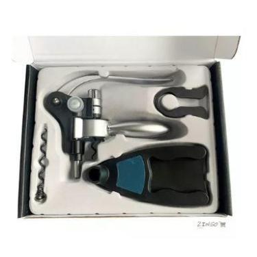 Imagem de Kit Abridor De Vinho Profissional Saca Rolhas Com Acessórios - uny gif