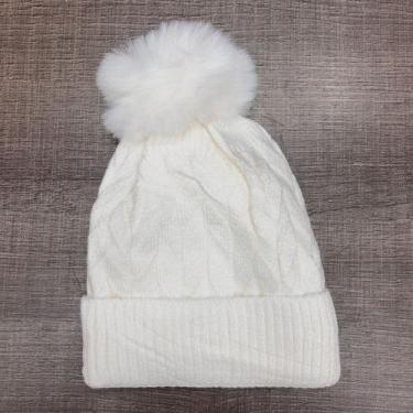 Imagem de Gorro/ Touca Infantil Com 1 Pompom Lisa Forrada Por Dentro Para o Inve
