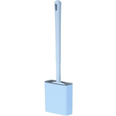 Imagem de Escova Sanitária Silicone 36,5x9,8x4,3cm Azul
