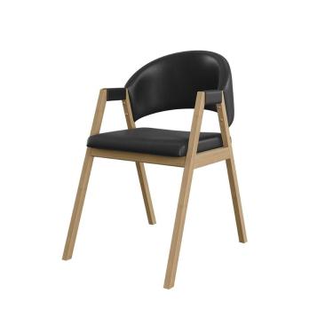 Imagem de Cadeira Mesa De Jantar Suellen Estofada Reforçada - Balaqui Preto