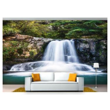 Imagem de Papel De Parede Cachoeira Natureza Mata 3D 6M² Nch125 - Você Decora