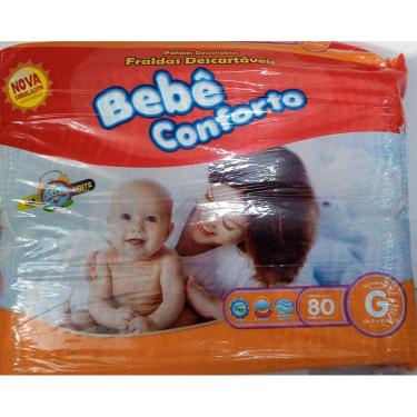 Imagem de Fralda Infantil Bebe Conforto Mega G C/80