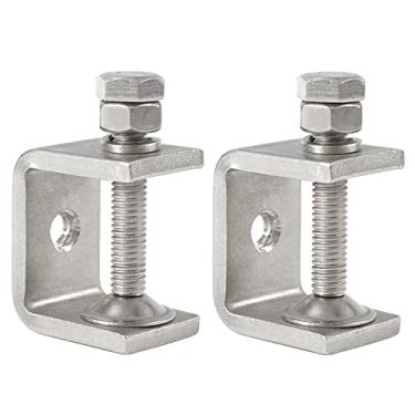 Imagem de Braçadeira C de aço inoxidável 304 de 2 peças braçadeira de tigre braçadeira de madeira resistente ferramentas de melhoria da casa e reparo automotivo com aberturas de mandíbula amplas (30 mm)