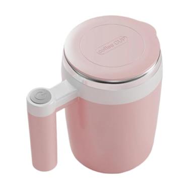 Imagem de MotiveTech Caneca Automática com Agitação, Copo Automático para Mistura, Recarregável com Tampa, Caneca Automática com Agitação, Copo Elétrico para Mistura de, Rosa