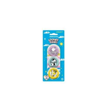 Imagem de Borracha Redonda Looney Tunes Blister C/3 - Leo&Leo - Leo&Leo 