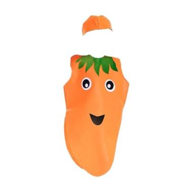 Imagem de simhoa Fantasia infantil de frutas, cosplay, novidade, roupa infantil para festa, apresentação no palco, Cenoura