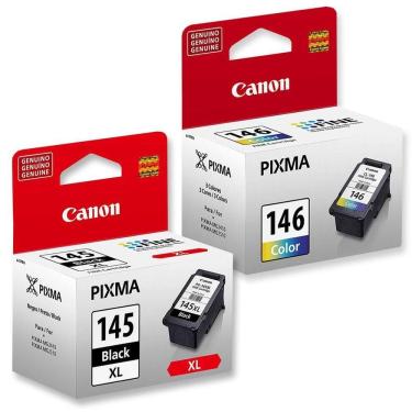 Imagem de Kit Cartucho Canon Pg145Xl Cl146 Mg2410 Mg2510 Mg2910 Mg3010