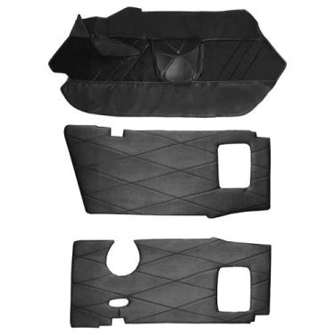 Imagem de Kit forro capuz torpedo caminhão mb 1113 veludo - FCONFUORTO, Preto