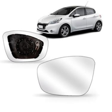 Imagem de Espelho do retrovisor peugeot 208 2013 2014 2015 2016 térmico - SP ACE