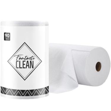 Imagem de Rolo de pano de limpeza Fantasticlean Microfiber, pacote com 90