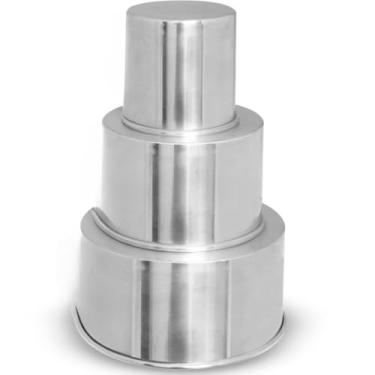 Imagem de Kit Formas Assadeira De Bolo Redonda Alta Multiuso Top Varias Medidas (forma 25-20-10)