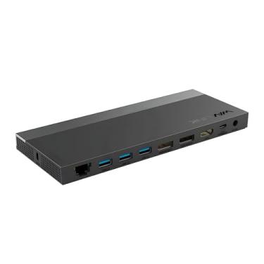 Imagem de Estação/Dock Multifuncional 11 em 1 PD100W Preto, Docking Station, Porta Rj45, Portas USB 3.0, PD100W, Plug and Play